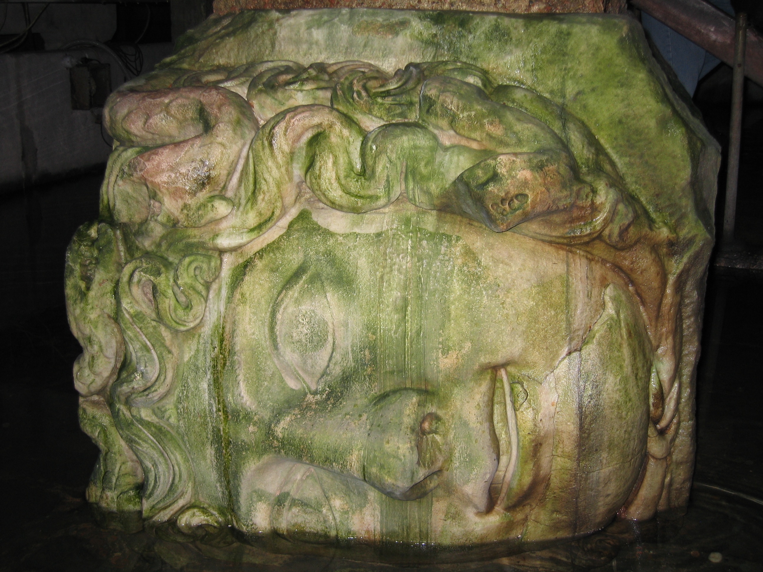 Medusa head, Basilica Cistern, Istanbul