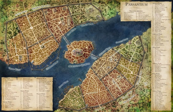 Parsantium city map